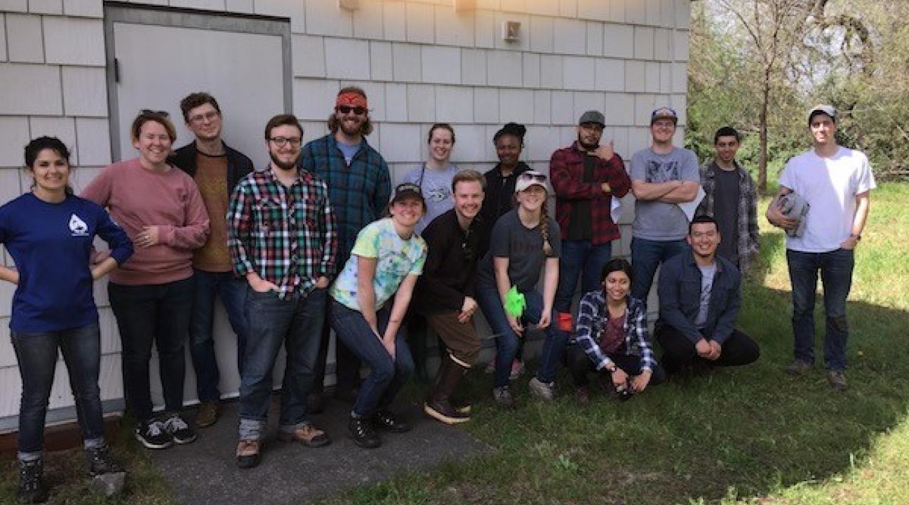 Group of Volunteers after a day of working on the creek