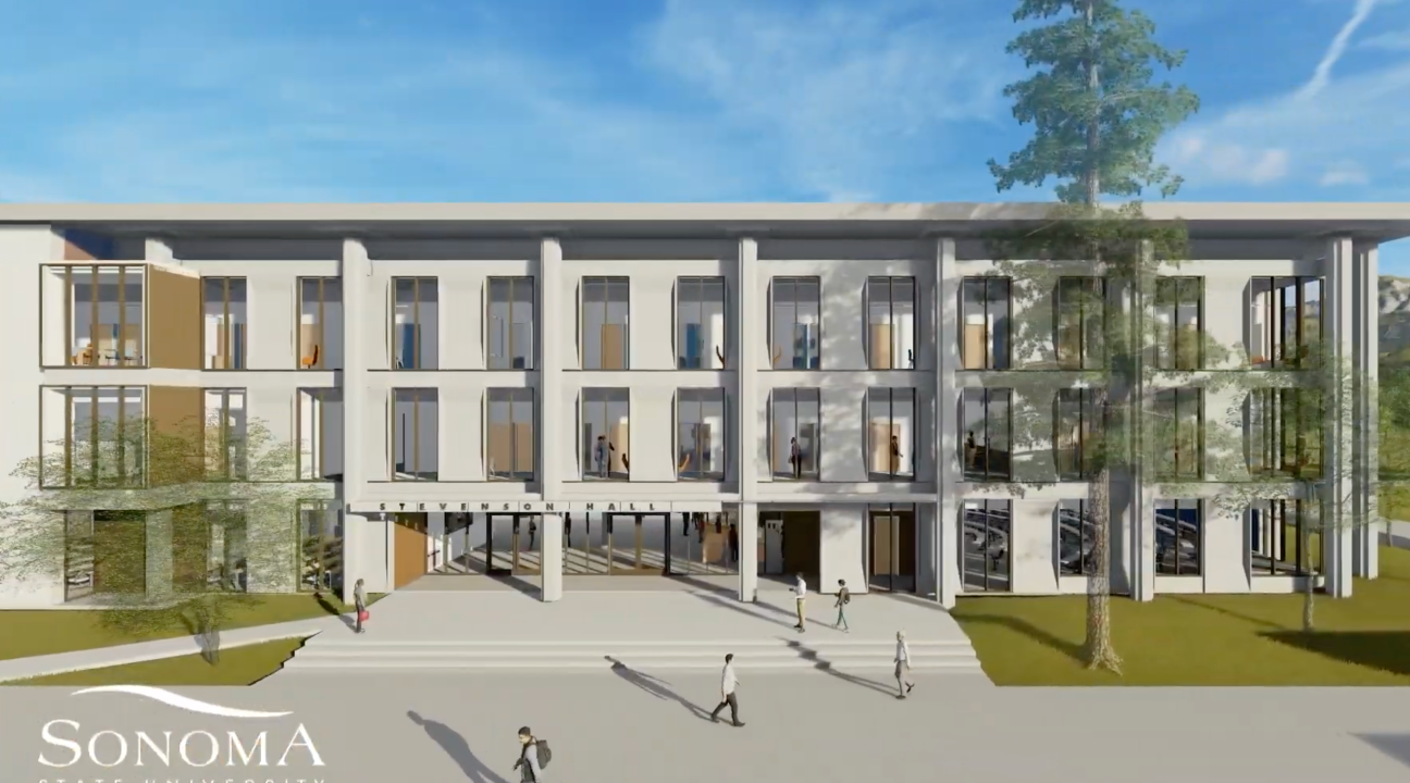 Rendering of renovated Stevenson Hall