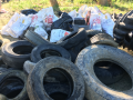 Trash tires and bags 