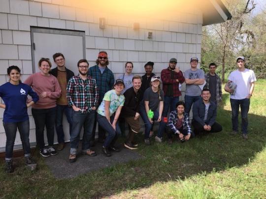 Group of Volunteers after a day of working on the creek