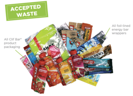 Accepted Waste: Energy Bar Wrappers