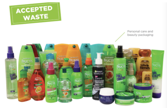 Accepted Waste: Personal Care