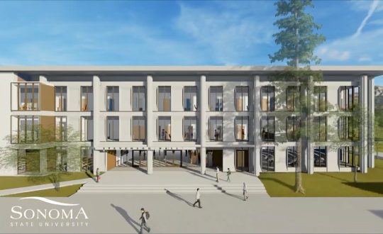 Rendering of renovated Stevenson Hall