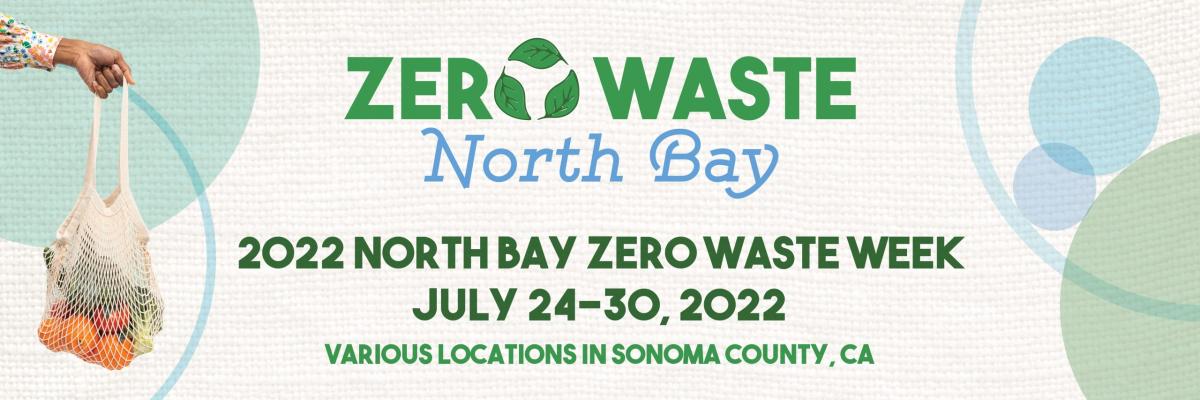 graphic with words "zero waste North bay"
